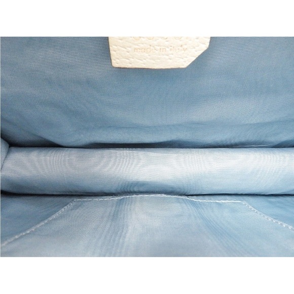 Gucci Ivory Crossbody Bag with Gold and Navy Accents - Picture 10 of 15